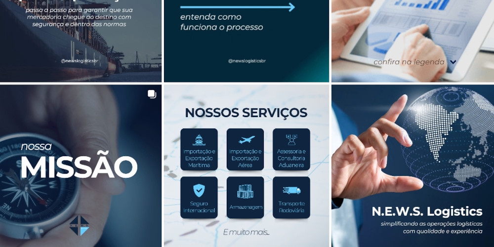 Conecte-se com a N.E.W.S Logistics nas Redes Sociais