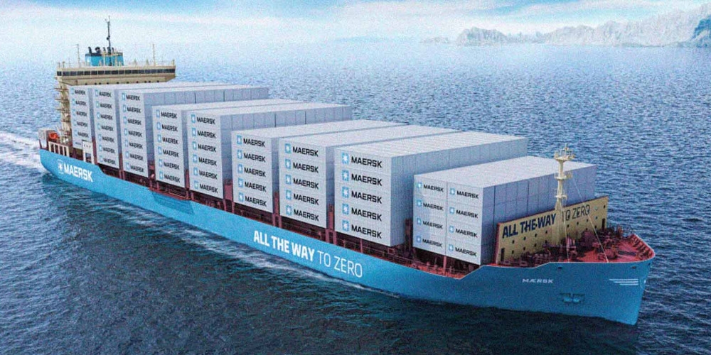 Maersk celebra chegada de navio movido a metanol